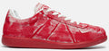 MAISON MARGIELA REPLICA LOW TOP SNEAKER IN "PAINTED RED"