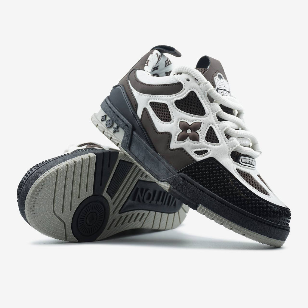 LOUIS VUITTON SKATE SNEAKER BROWN WHITE