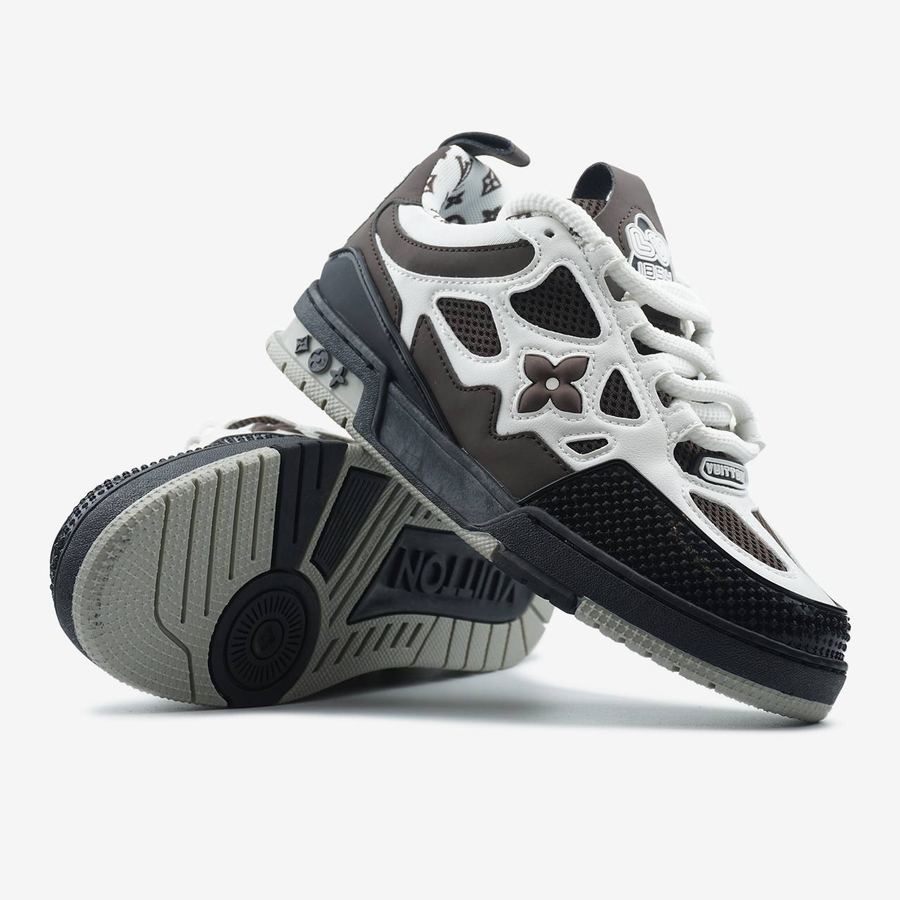 LOUIS VUITTON SKATE SNEAKER BROWN WHITE