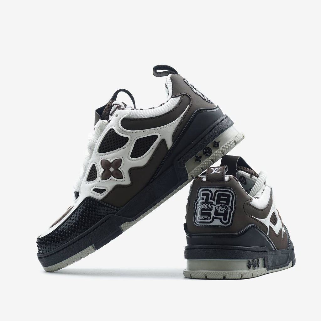 LOUIS VUITTON SKATE SNEAKER BROWN WHITE
