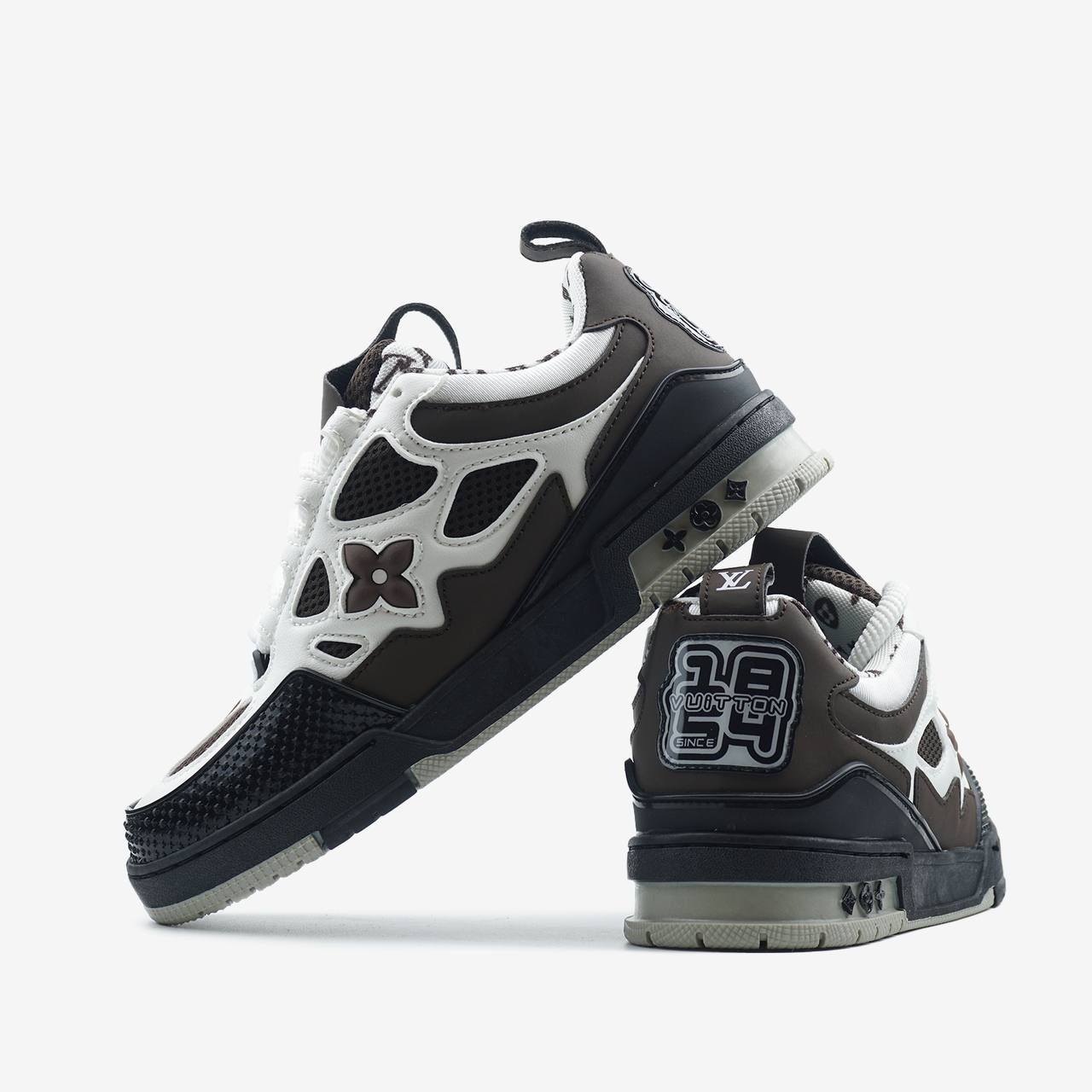LOUIS VUITTON SKATE SNEAKER BROWN WHITE