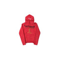VETEMENTS REWORKED ANTWERPEN HOODIE IN RED
