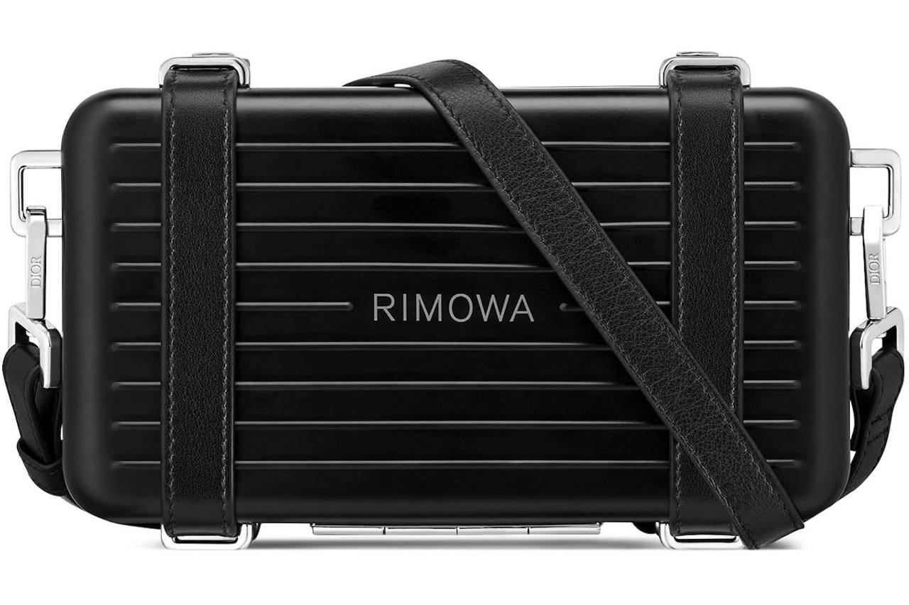 DIOR X RIMOWA PERSONAL CLUTCH ON STRAP IN BLACK