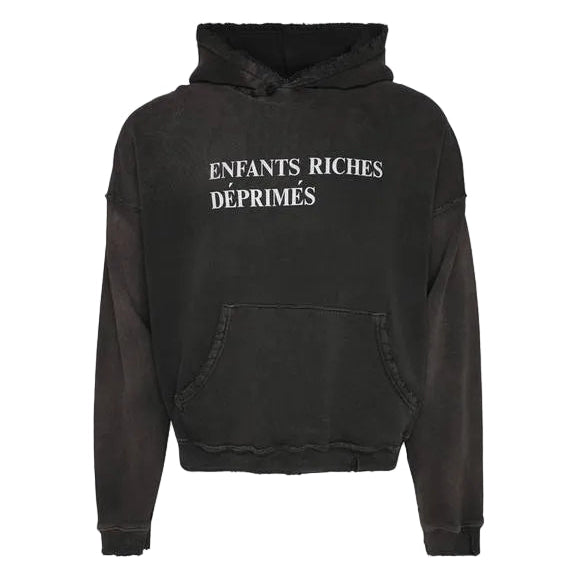 ENFANTS RICHES DEPRIMES CLASSIC LOGO HOODIE IN BLACK