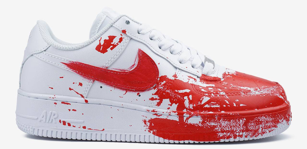 NIKE AIR FORCE 1 LOW CUSTOM BLOOD