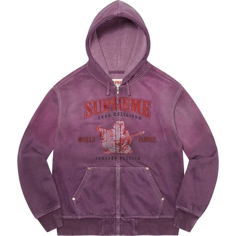 SUPREME®/TRUE RELIGION® ZIP UP HOODED SWEATSHIRT