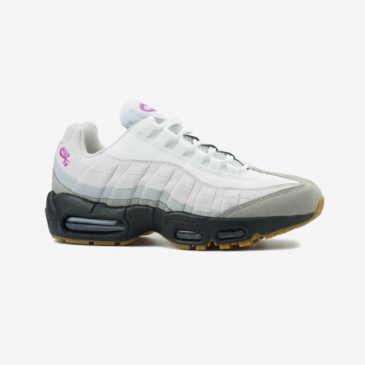 NIKE AIR MAX 95 WHITE GREY BLACK GUM