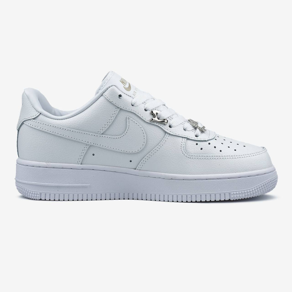 NIKE AIR FORCE 1 LOW MOLTEN METAL SILVER WHITE