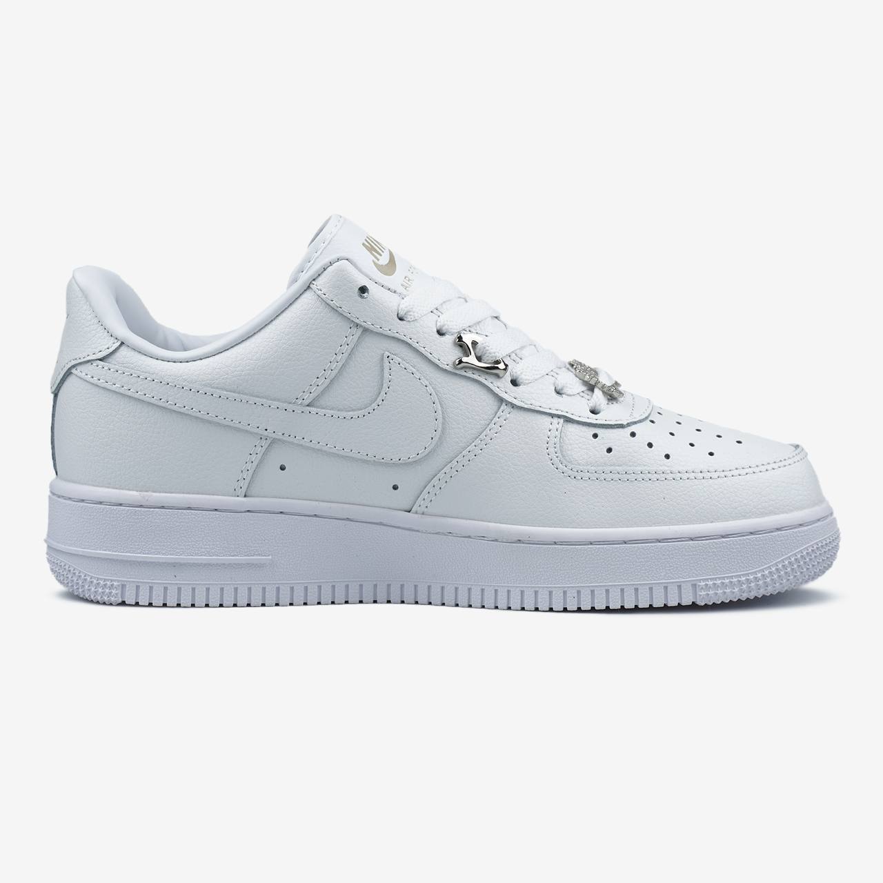 NIKE AIR FORCE 1 LOW MOLTEN METAL SILVER WHITE