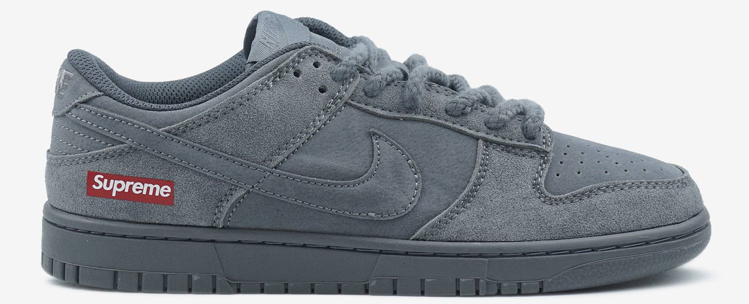 NIKE SB DUNK X SUPREME TRIPLE GREY