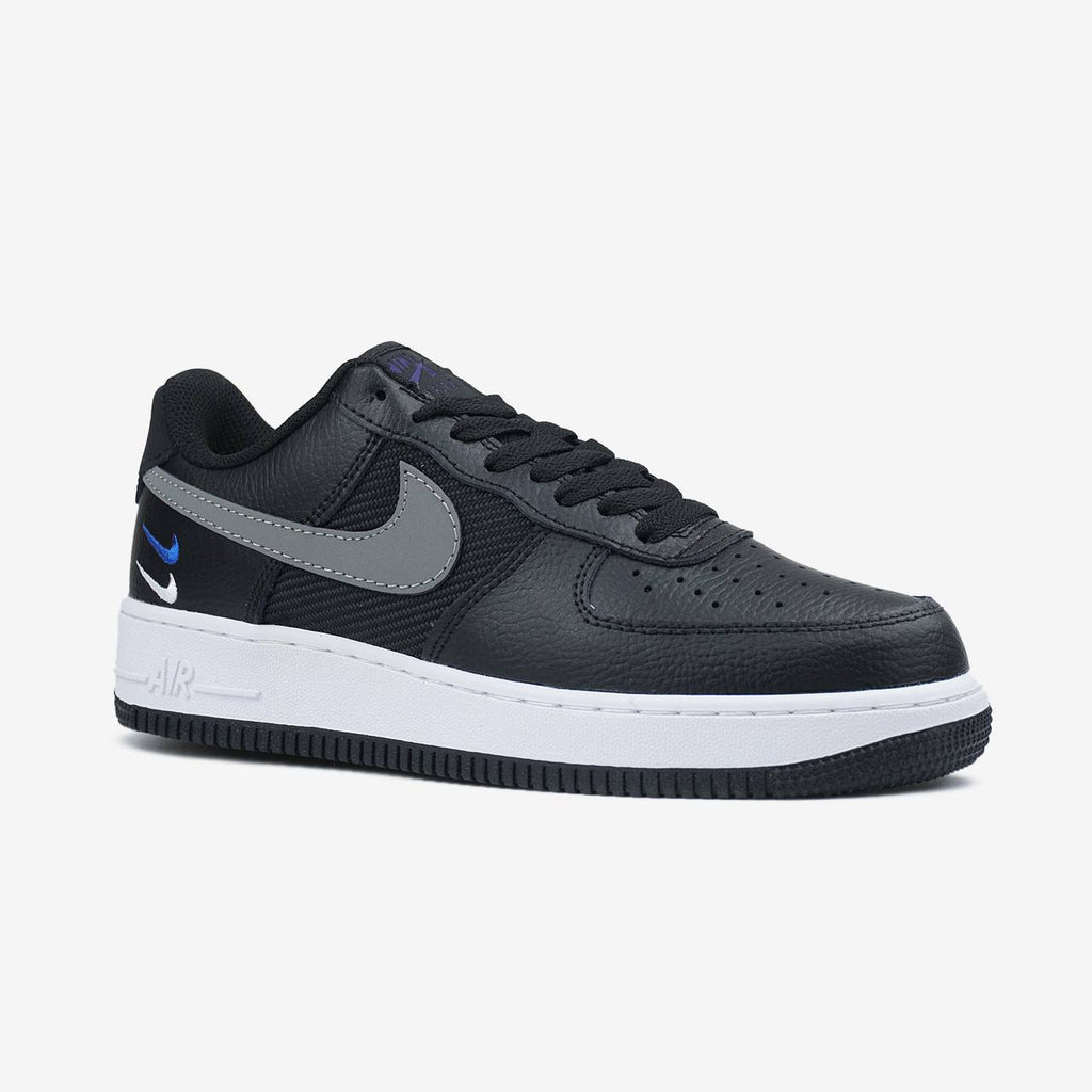 NIKE AIR FORCE 1 LOW SE MINI SWOOSH CASUAL SHOES BLACK