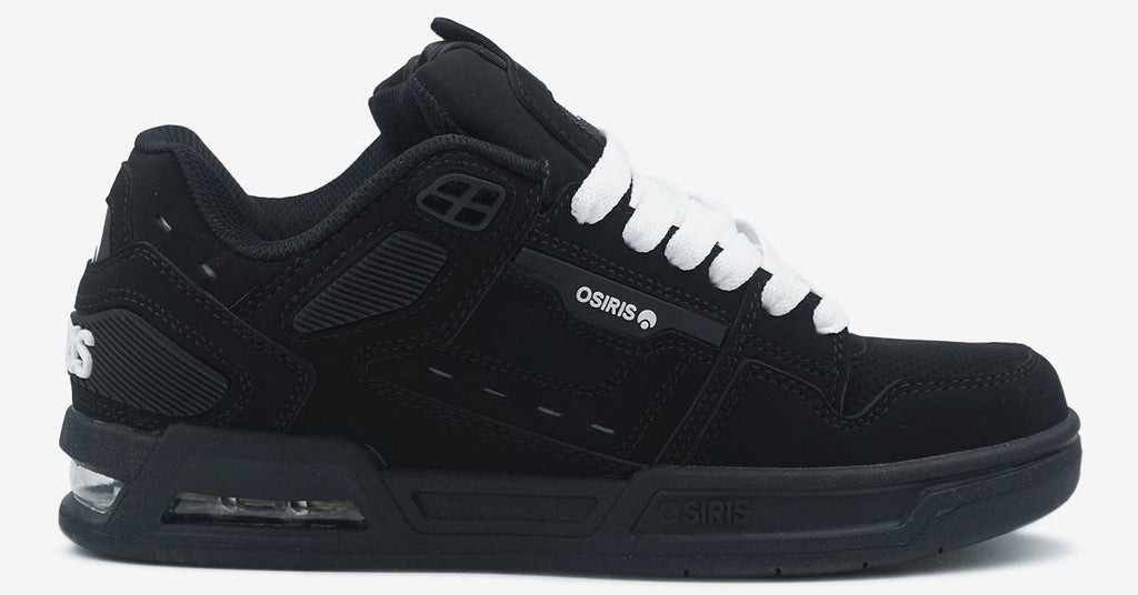 OSIRIS PERIL BLACK WHITE LACES