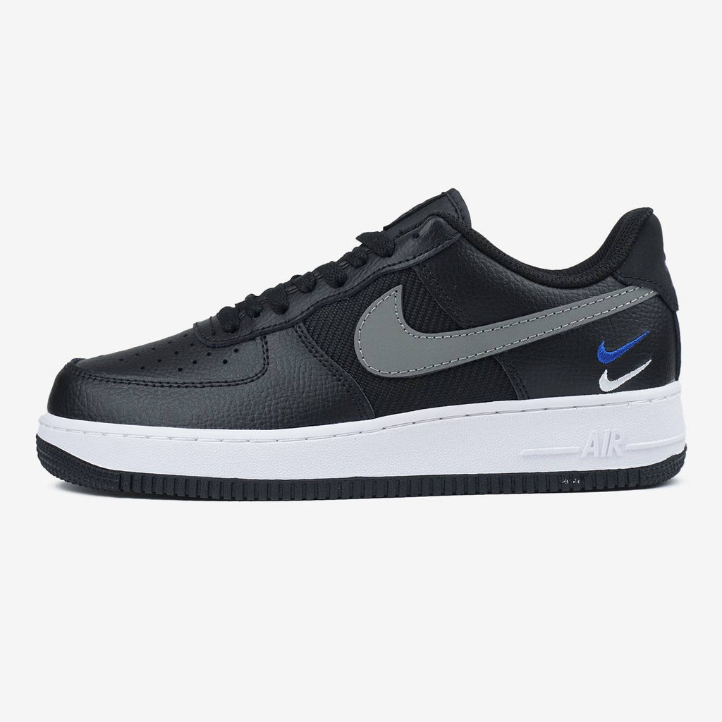 NIKE AIR FORCE 1 LOW SE MINI SWOOSH CASUAL SHOES BLACK