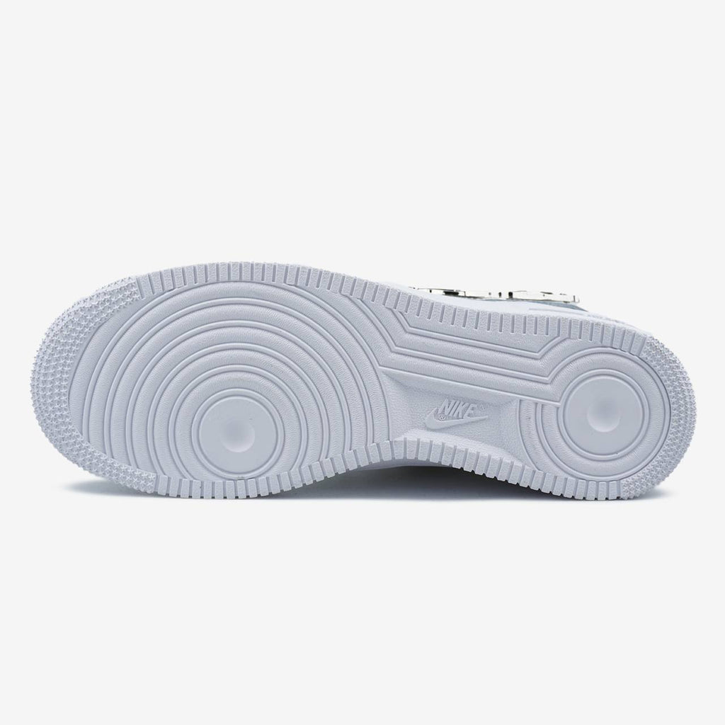 NIKE AIR FORCE 1 LOW MOLTEN METAL SILVER WHITE