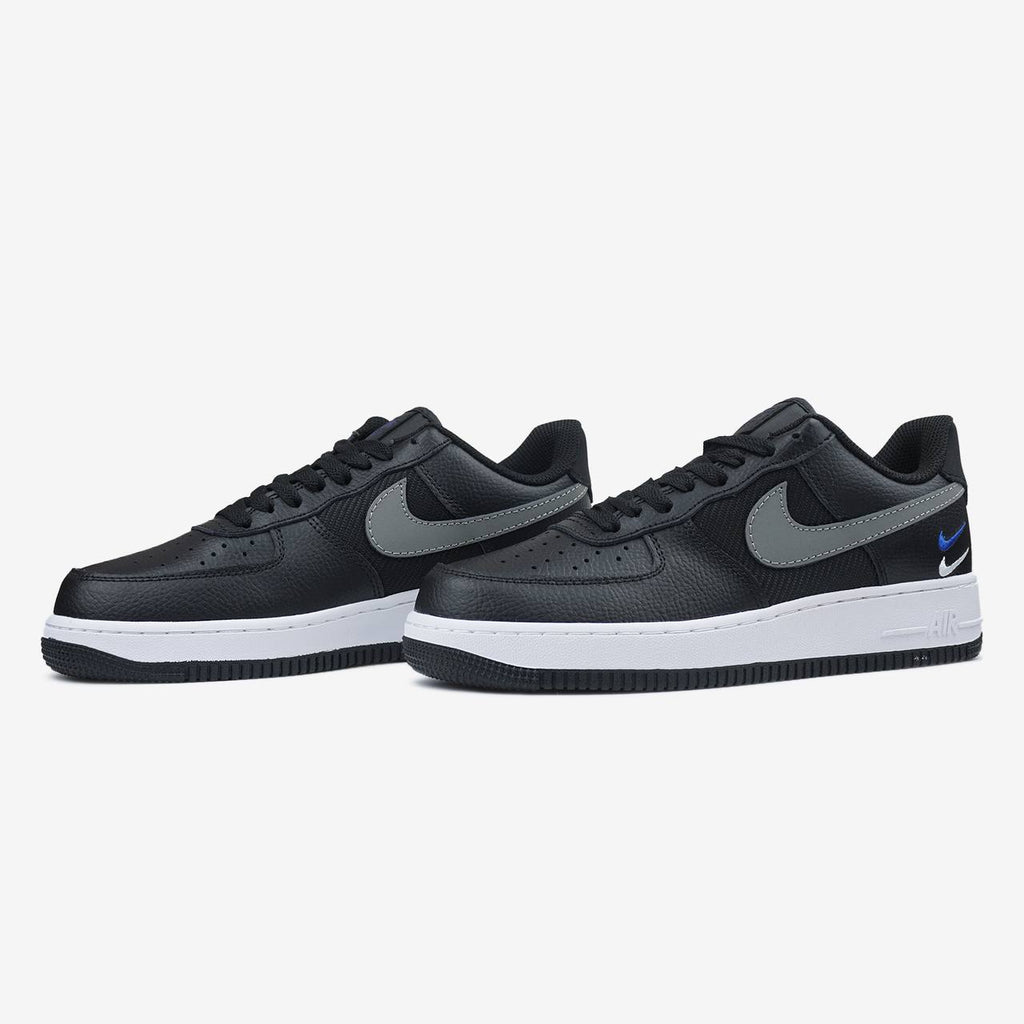 NIKE AIR FORCE 1 LOW SE MINI SWOOSH CASUAL SHOES BLACK