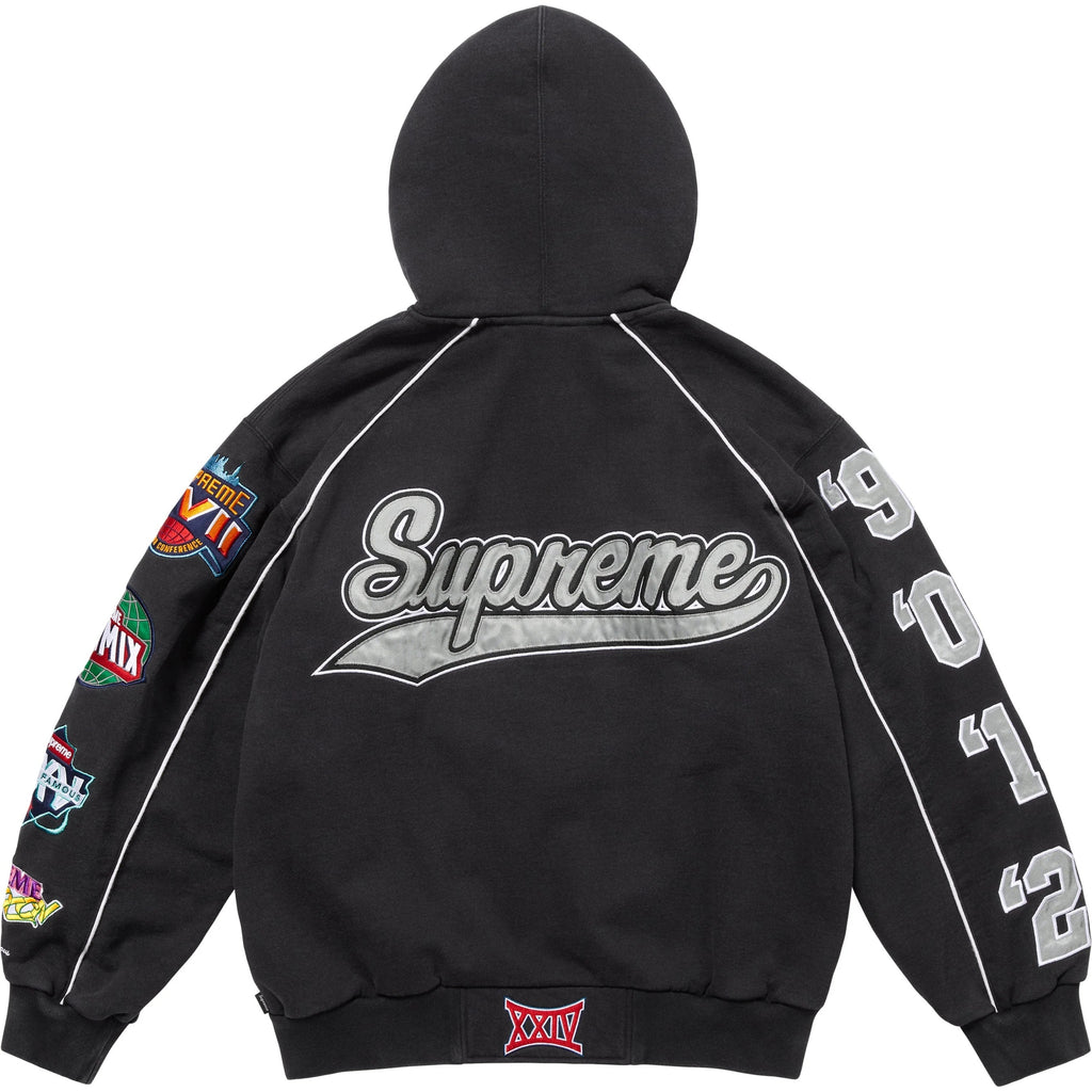 SUPREME PLAYOFFS ZIP UP HOODED SWEATSHIRT
