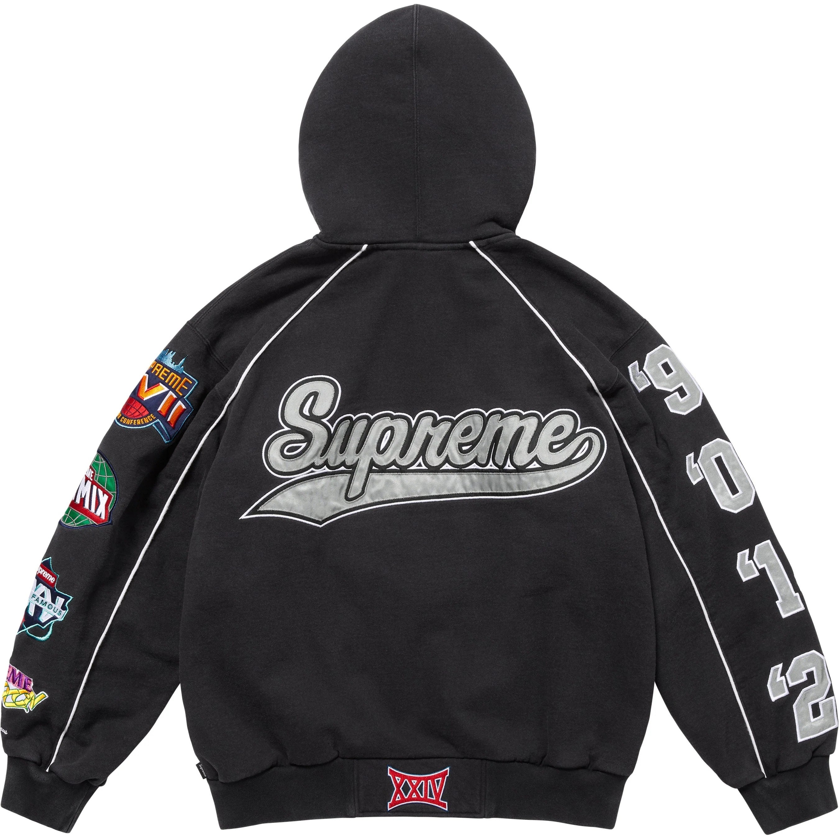 SUPREME PLAYOFFS ZIP UP HOODED SWEATSHIRT