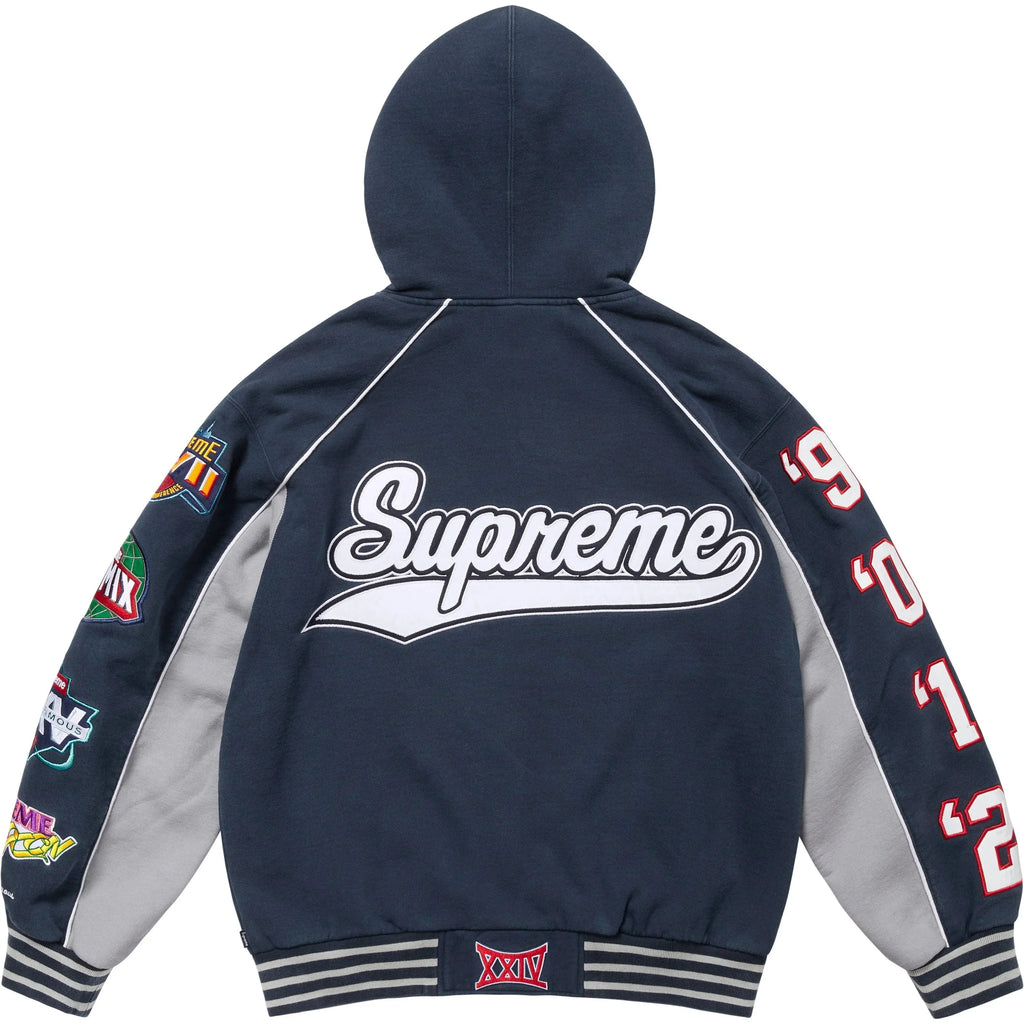 SUPREME PLAYOFFS ZIP UP HOODED SWEATSHIRT