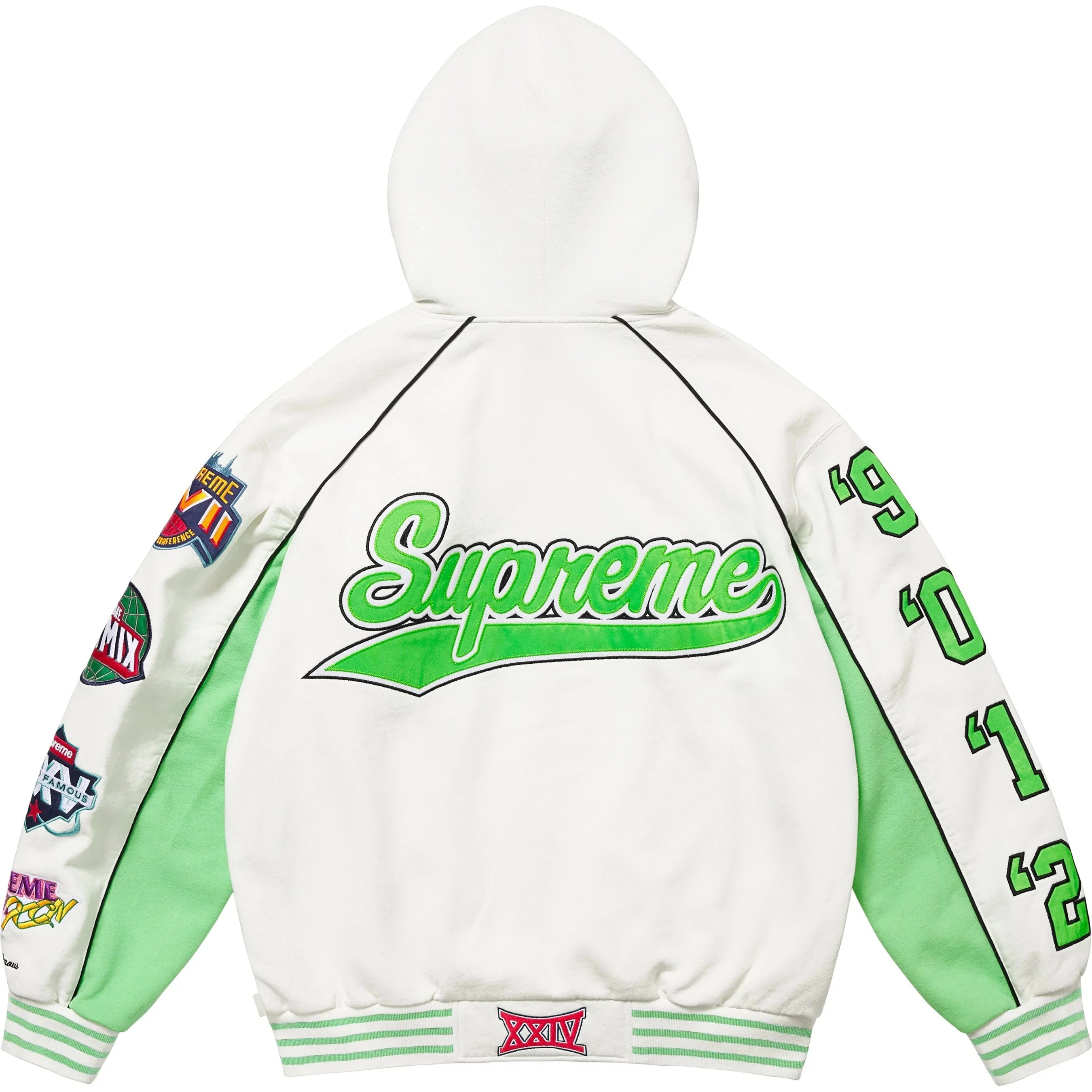 SUPREME PLAYOFFS ZIP UP HOODED SWEATSHIRT