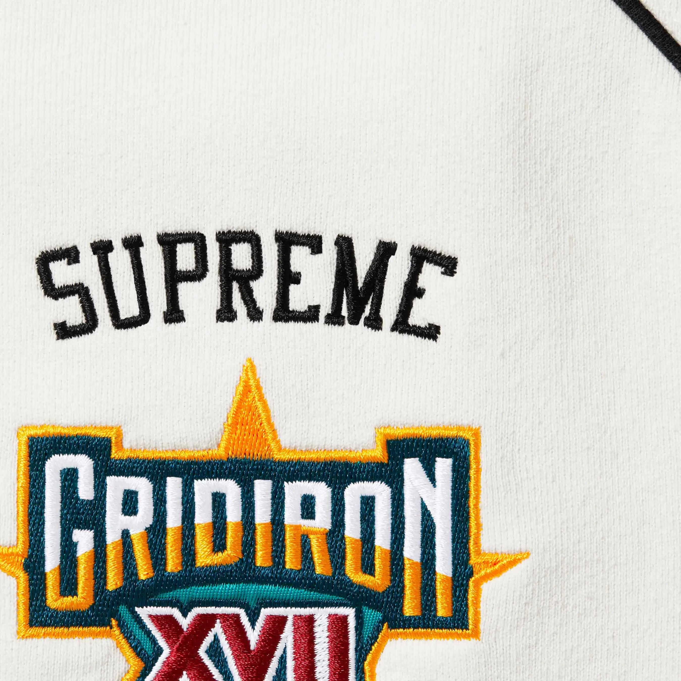 SUPREME PLAYOFFS ZIP UP HOODED SWEATSHIRT