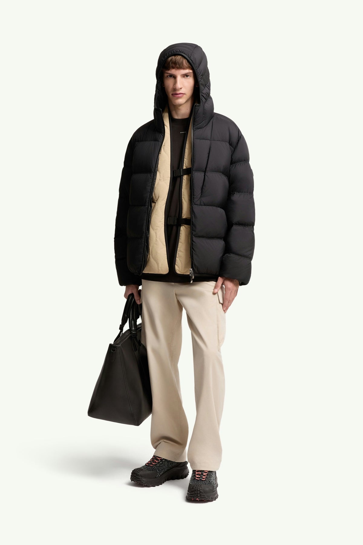 MONCLER POITEVIN HOODED SHORT DOWN JACKET