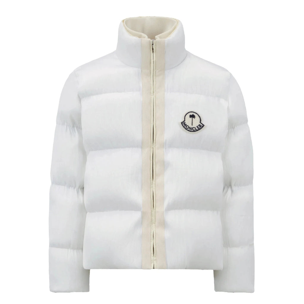 MONCLER X PALM ANGELS MAYA 70 JACKET IN BRIGHT WHITE