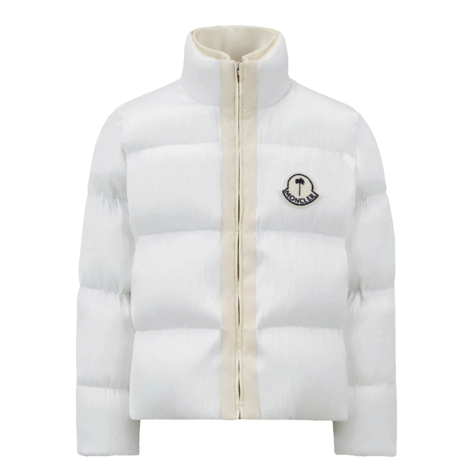 MONCLER X PALM ANGELS MAYA 70 JACKET IN BRIGHT WHITE