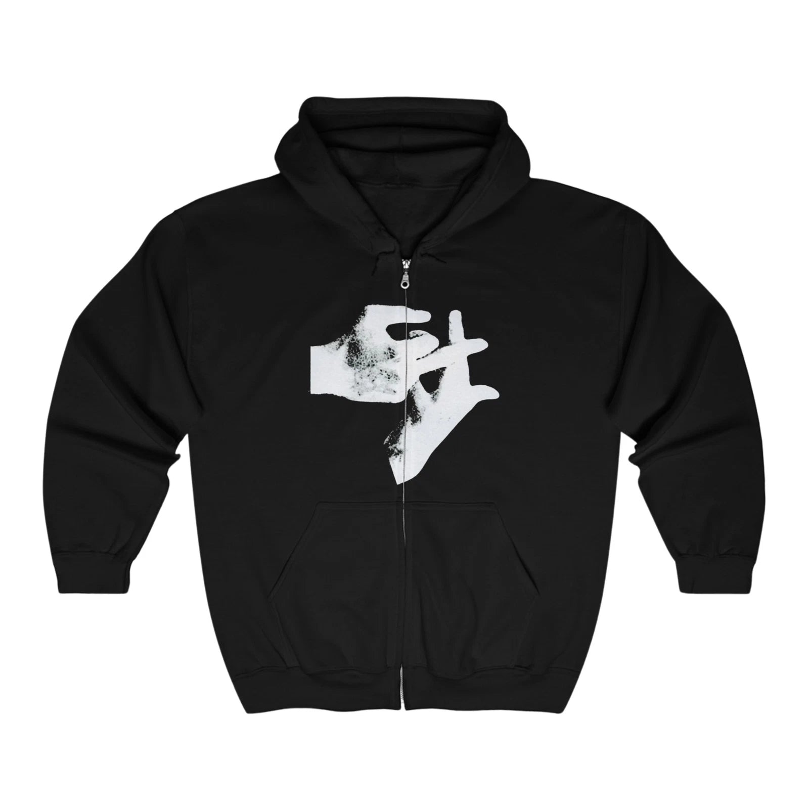 PLAYBOI CARTI HANDS ZIP UP HOODIE WHOLE LOTTA RED ALBUM MERCH