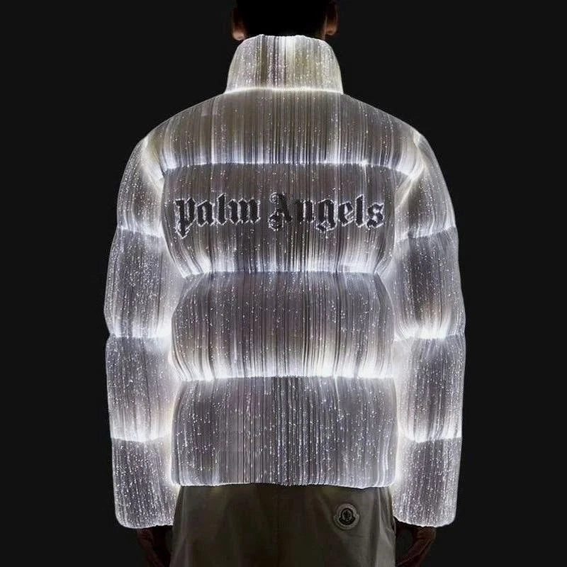 MONCLER X PALM ANGELS MAYA 70 JACKET IN BRIGHT WHITE