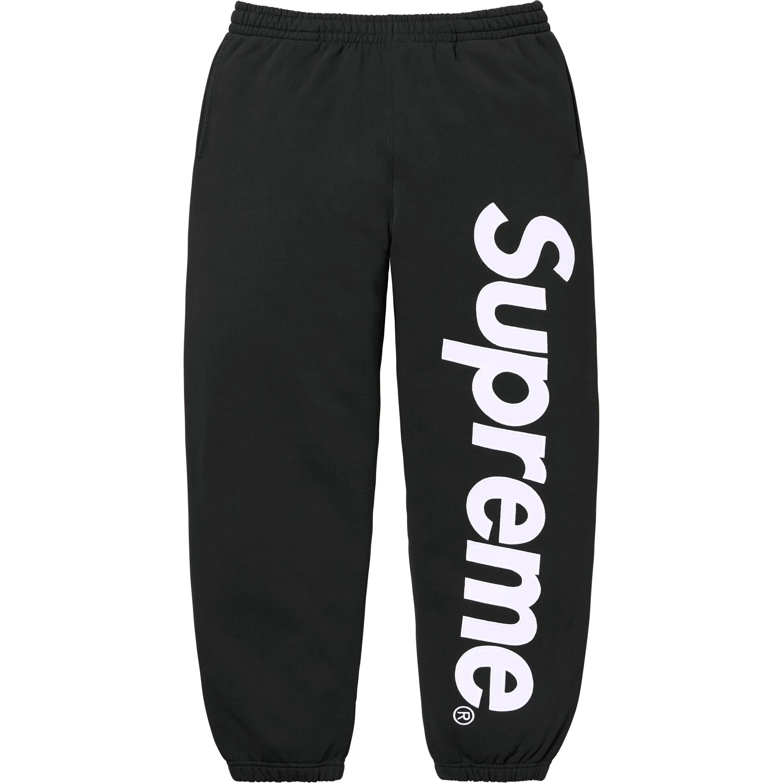 SUPREME SATIN APPLIQUÉ SWEATPANT