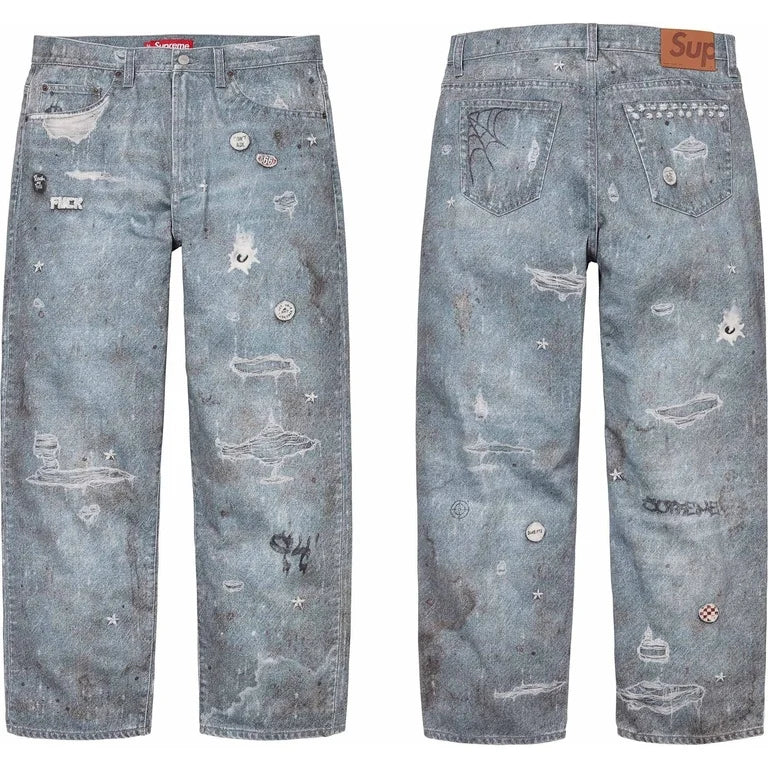 SUPREME HJR TROMPE L'OEIL LOOSE FIT JEAN