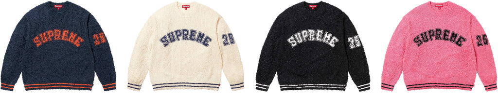 SUPREME TEXTURED ARC SWEATER