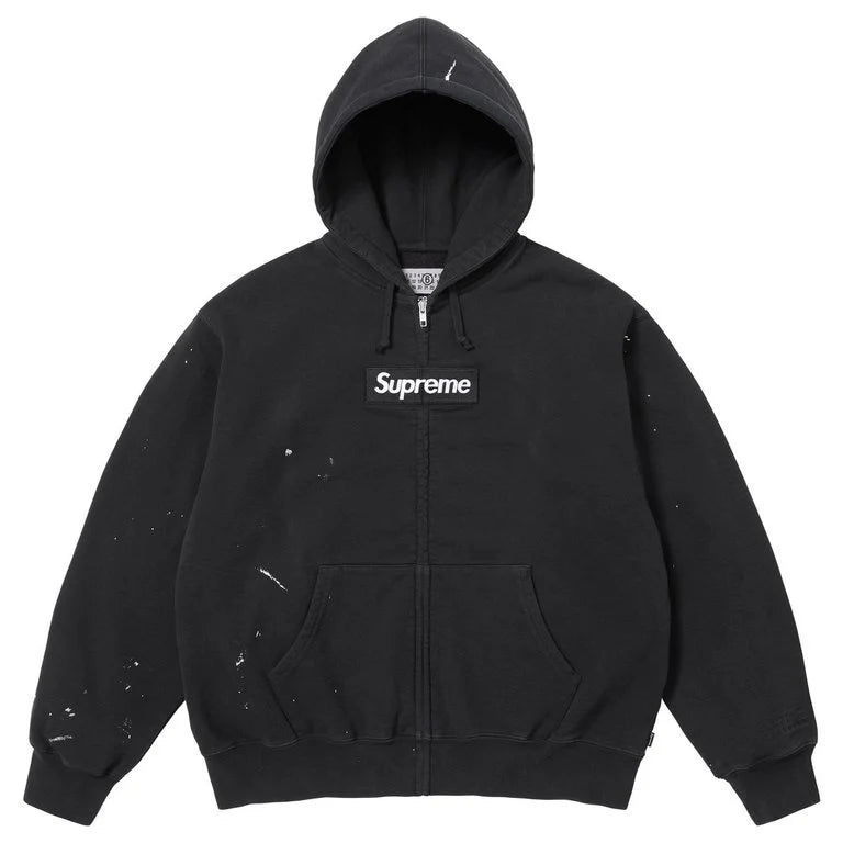 SUPREME®/MM6 MAISON MARGIELA BOX LOGO ZIP UP HOODED SWEATSHIRT