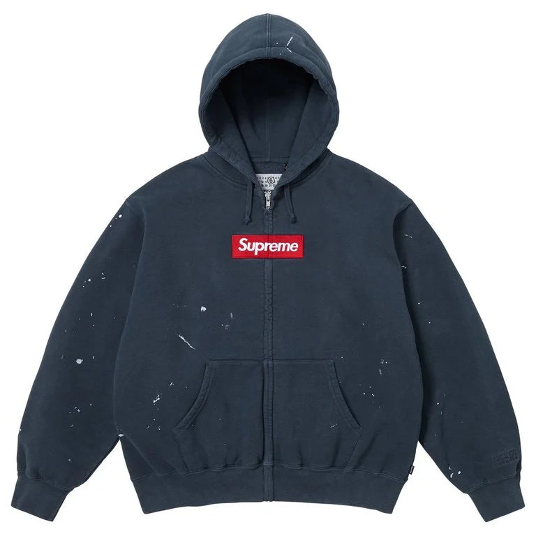 SUPREME®/MM6 MAISON MARGIELA BOX LOGO ZIP UP HOODED SWEATSHIRT