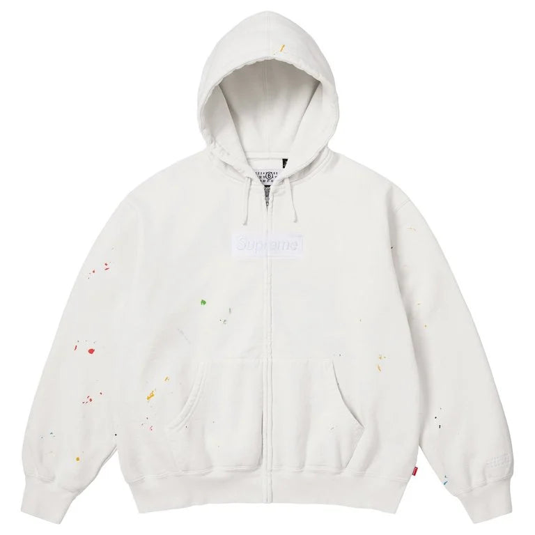 SUPREME®/MM6 MAISON MARGIELA BOX LOGO ZIP UP HOODED SWEATSHIRT