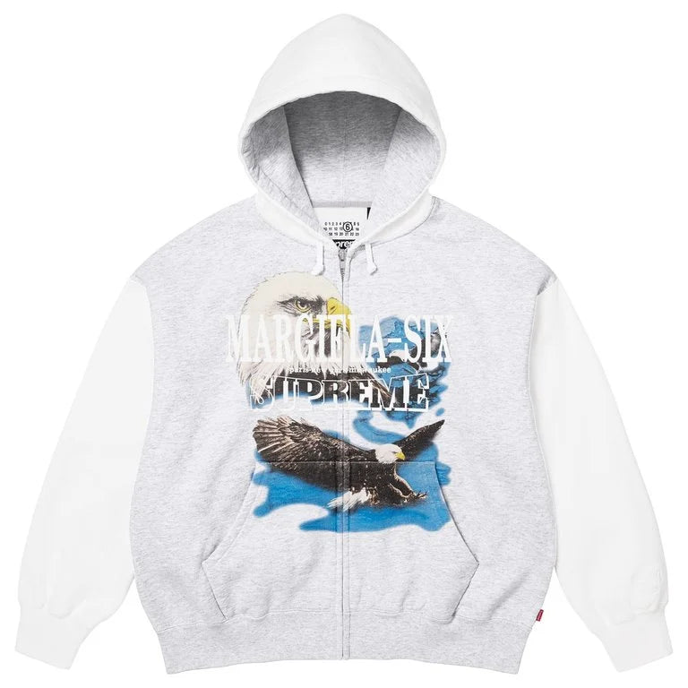 SUPREME®/MM6 MAISON MARGIELA EAGLE ZIP UP HOODED SWEATSHIRT