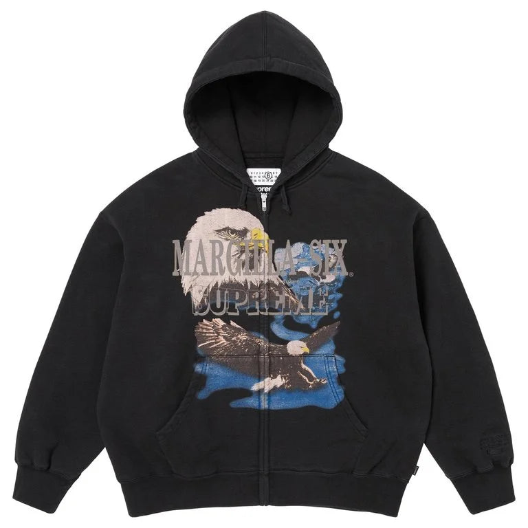 SUPREME®/MM6 MAISON MARGIELA EAGLE ZIP UP HOODED SWEATSHIRT