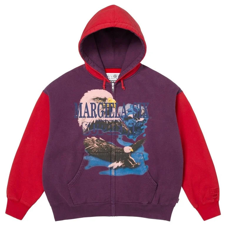 SUPREME®/MM6 MAISON MARGIELA EAGLE ZIP UP HOODED SWEATSHIRT