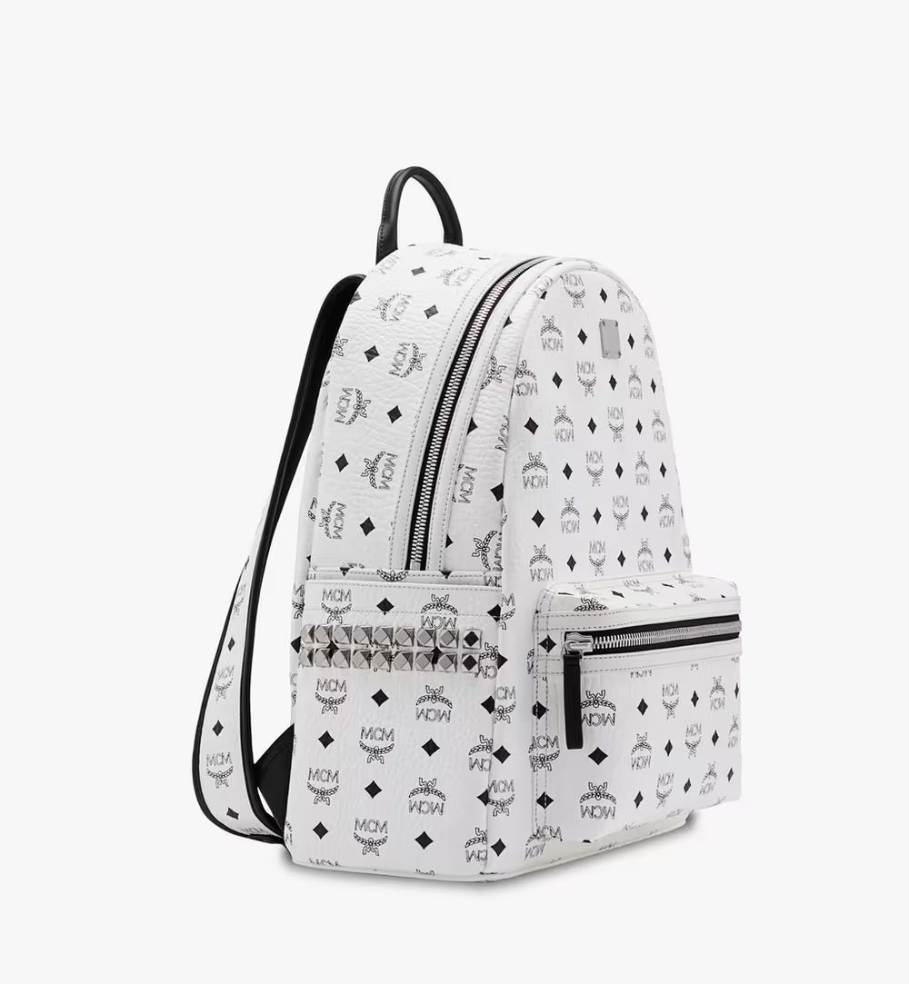 MCM MEDIUM STARK SIDE STUDS BACKPACK IN VISETOS