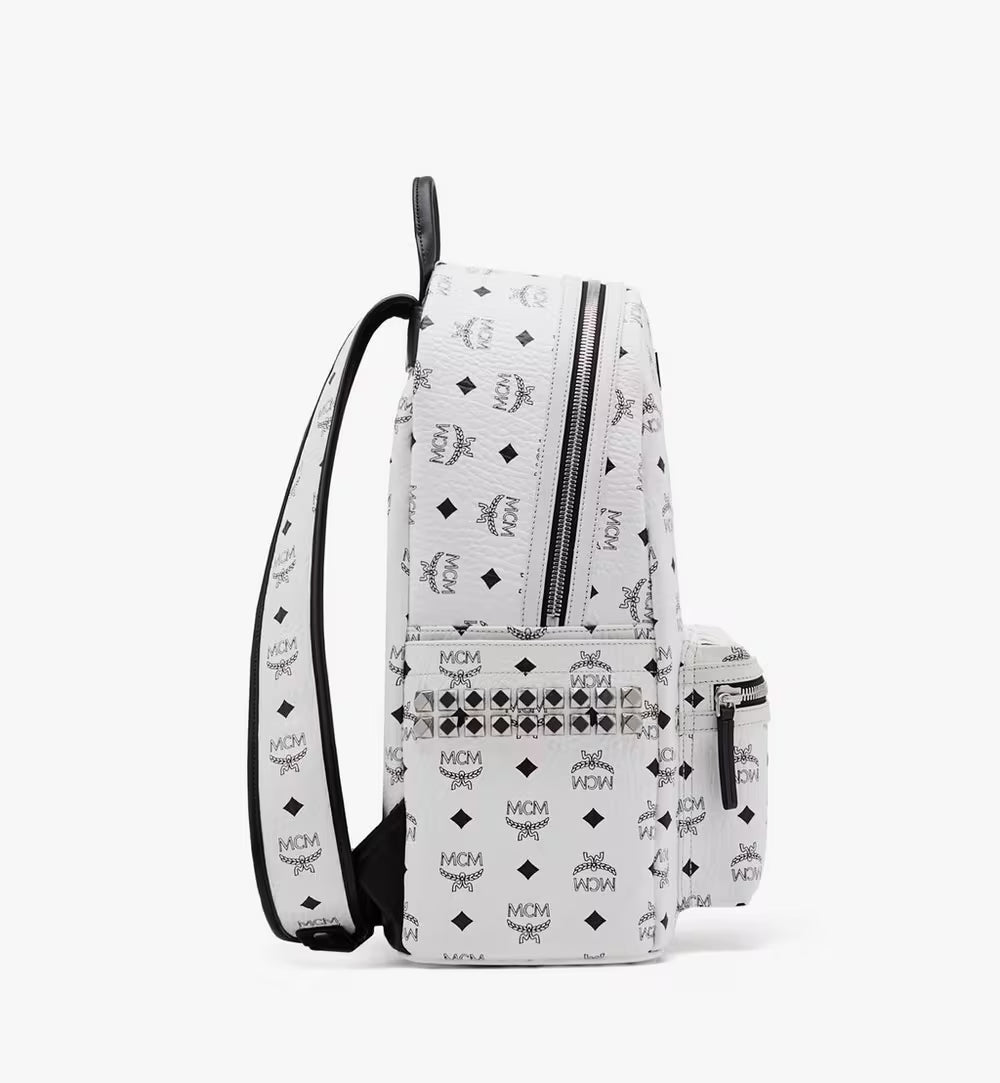 MCM MEDIUM STARK SIDE STUDS BACKPACK IN VISETOS