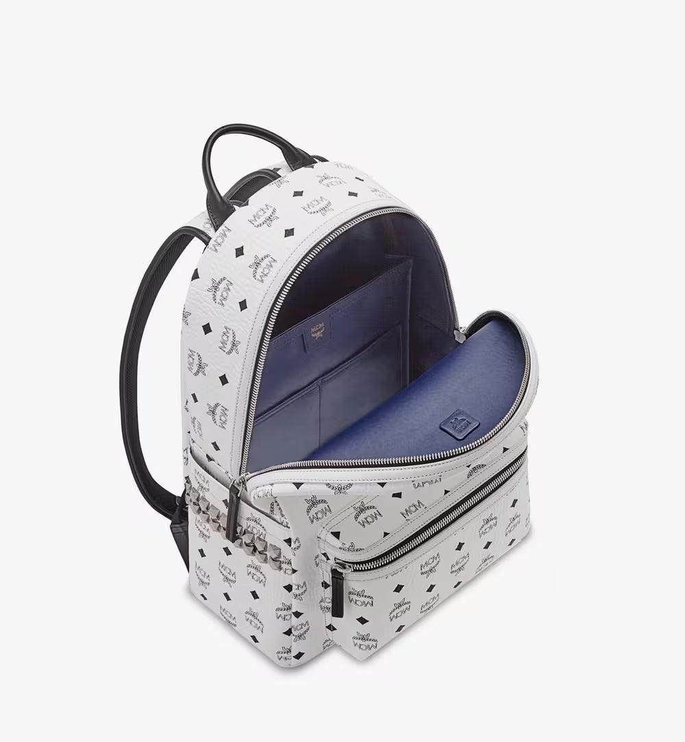 MCM MEDIUM STARK SIDE STUDS BACKPACK IN VISETOS