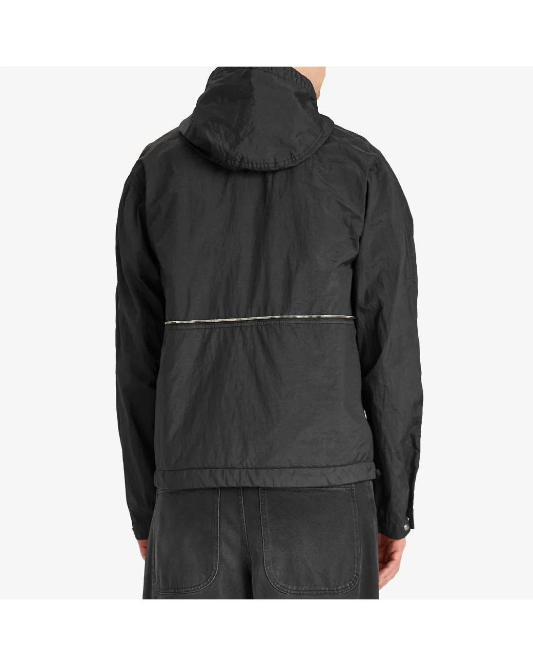 STONE ISLAND BLACK NYLON METAL WATRO-TC ECONYL 2-IN-1 JACKET