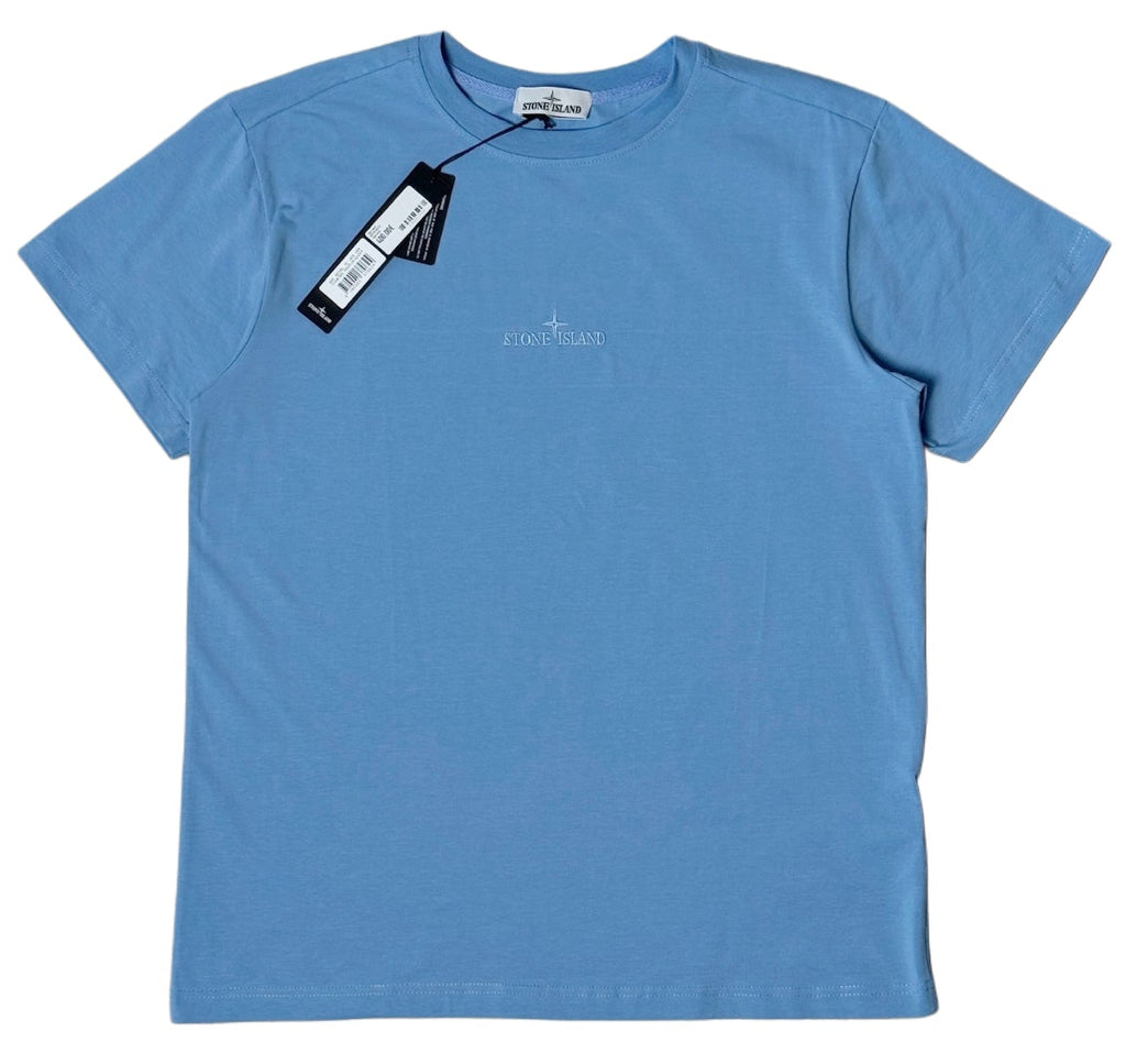 STONE ISLAND EMBROIDERED LOGO T-SHIRT