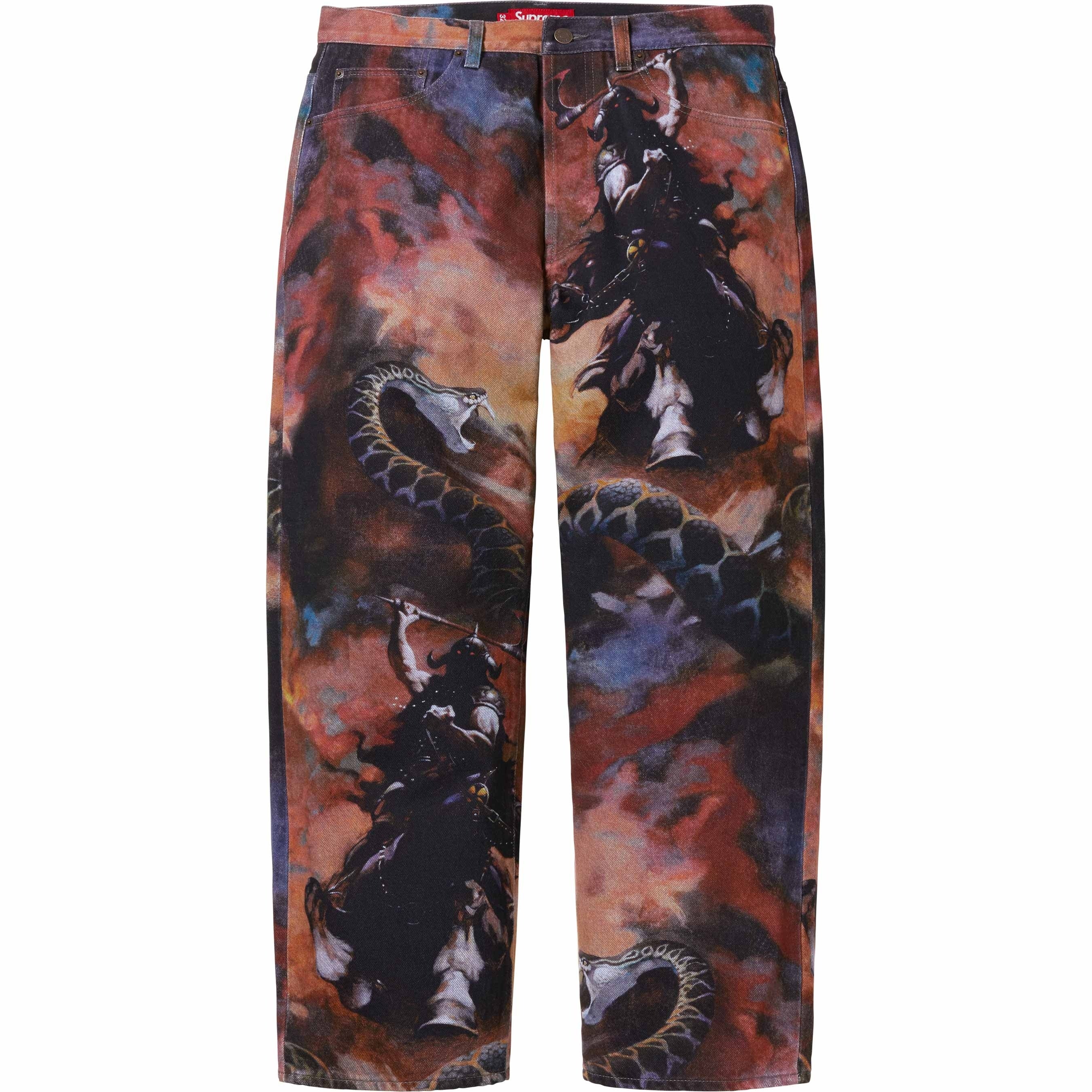 SUPREME X FRANK FRAZETTA LOOSE FIT JEAN