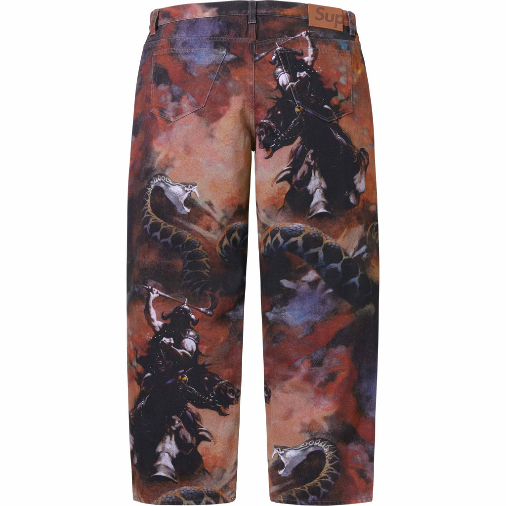 SUPREME X FRANK FRAZETTA LOOSE FIT JEAN