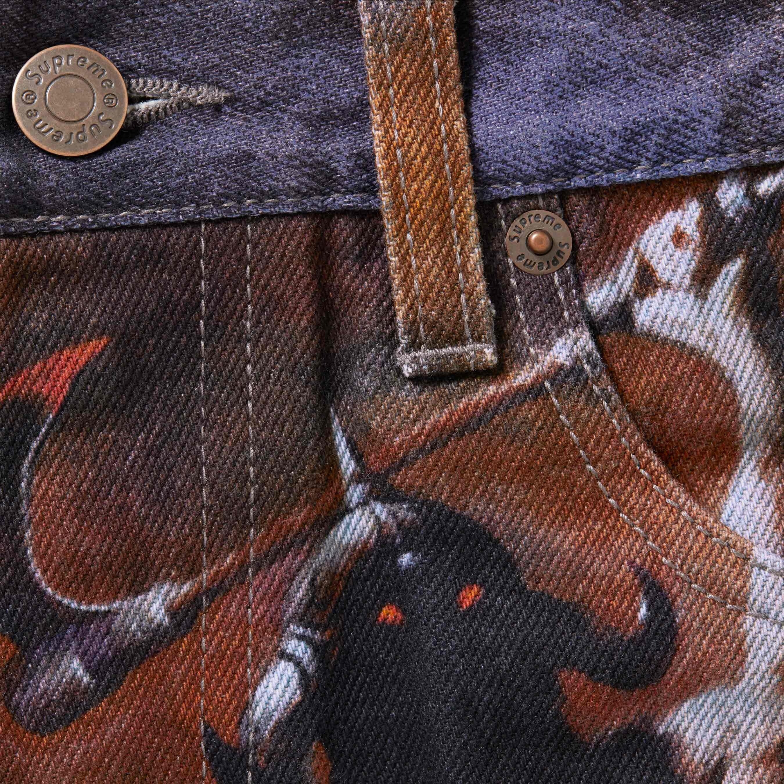 SUPREME X FRANK FRAZETTA LOOSE FIT JEAN