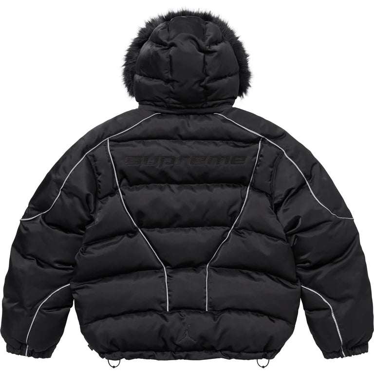 SUPREME X JORDAN PUFFER JACKET IN BLACK