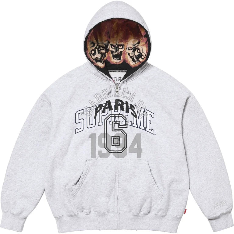 SUPREME®/MM6 MAISON MARGIELA ZIP UP HOODED SWEATSHIRT