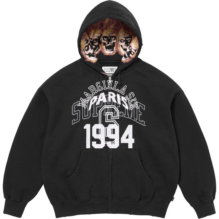 SUPREME®/MM6 MAISON MARGIELA ZIP UP HOODED SWEATSHIRT