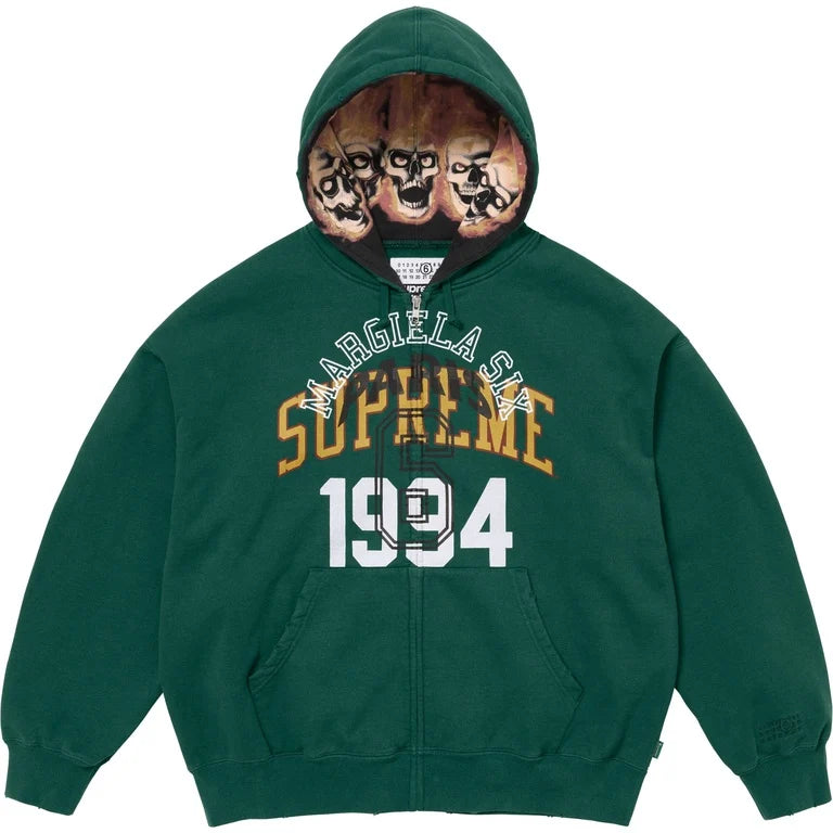 SUPREME®/MM6 MAISON MARGIELA ZIP UP HOODED SWEATSHIRT